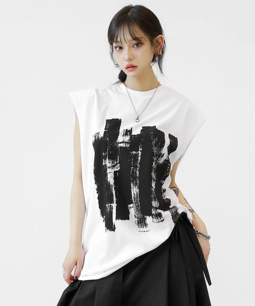 minsobi tシャツ ロングタンクトップ ルーズシルエット メンズ