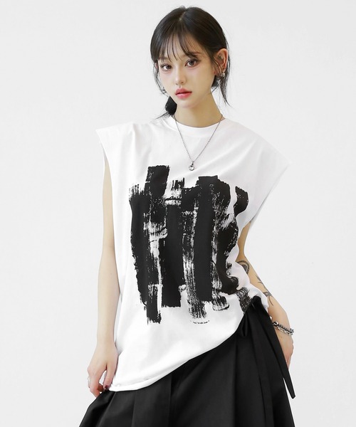 トップス lmtdszbysmyon minsobi tシャツ ロングタンクトップ ルーズシルエット メンズ
