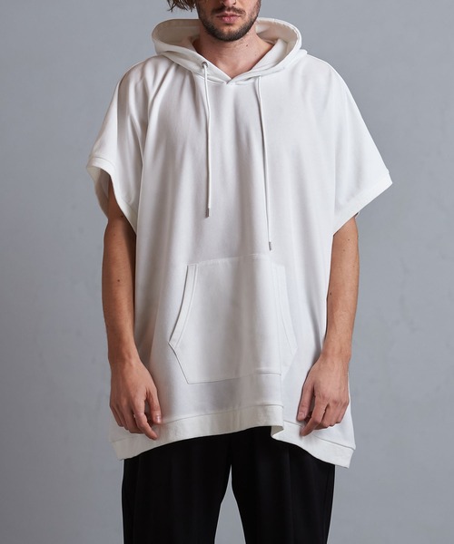 ホワイト フード付き ポンチョ ホワイト フード付き ポンチョ 【公式通販】