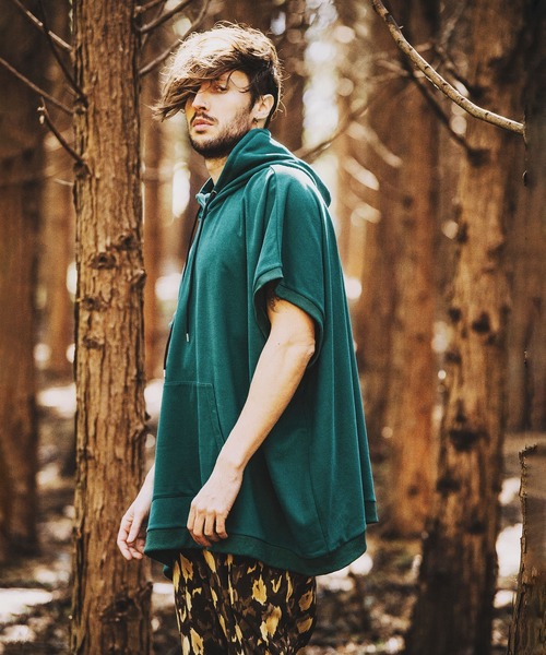 NO ID.（ノーアイディー） ポンチョ 「NO ID.」Dolman Sleeve Hooded