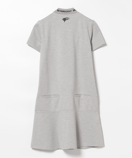 ワンピース BEAMS GOLF ORANGE LABEL / 襟ロゴ モックネックシャツ ワンピース BEAMS ワンピース GOLF ORANGE LABEL 襟ロゴ モックネックシャツ