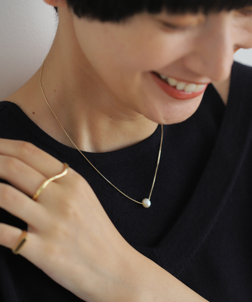 FRAMeWORK ネックレス 「PREEK/プリーク」K10 CHAIN PEARL