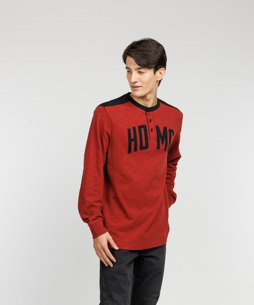 限定モデル【Harley-Davidson】ロングスリーブTシャツ Harley Davidson tシャツ バー＆シールドラグランロングスリーブ