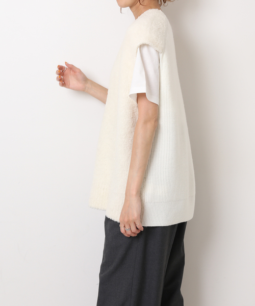 Spick and Spanファーコンビベスト オンライン で 販売ファッション - Spick and Spanファーコンビ