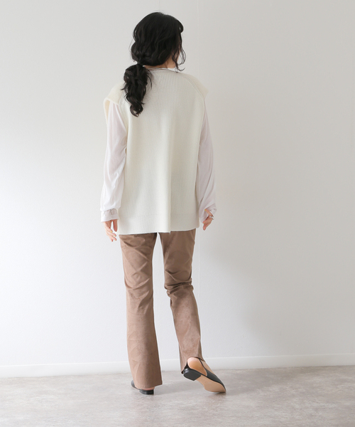 Spick and Spanファーコンビベスト ファーコンビベストのコーディネートスナップ（chikako）｜Spick