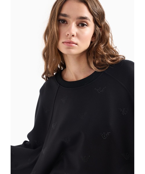 Emporio Armani◆オーバーサイズスウェットシャツ ジャージー 半袖オーバーサイズシャツ ナイロン シアサッカー | Emporio Armani