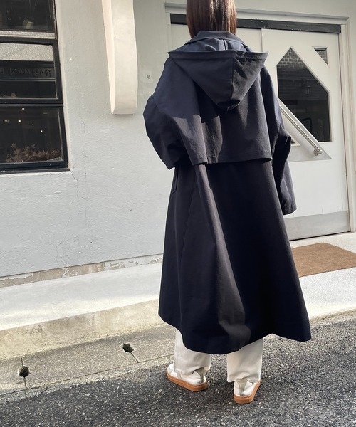 CANAL JEAN」 「El mar」トレンチコート ONE SIZE ネイビー レディース 