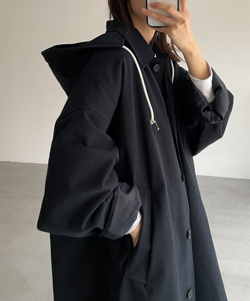 CANAL JEAN」 「El mar」トレンチコート ONE SIZE ネイビー レディース 