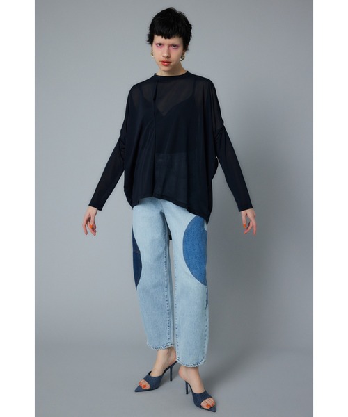 tシャツ Sheer deformation tops　シアーディフォメーショントップス レディース HeRIN.CYE tシャツ Sheer deformation tops シアーディ
