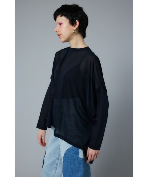 tシャツ Sheer deformation tops　シアーディフォメーショントップス レディース HeRIN.CYE tシャツ Sheer deformation tops シアーディ