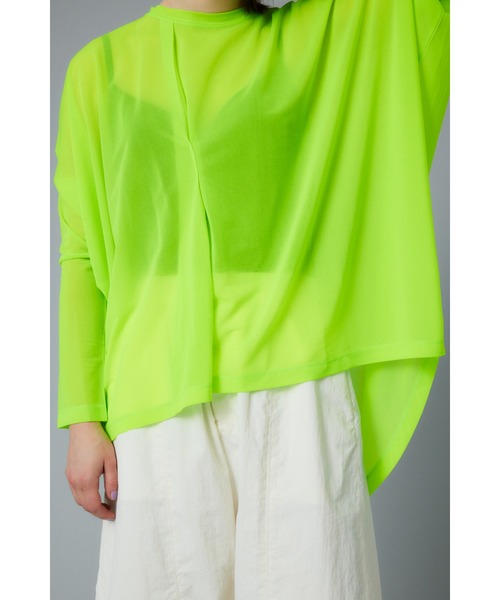 tシャツ Sheer deformation tops　シアーディフォメーショントップス レディース HeRIN.CYE tシャツ Sheer deformation tops シアーディ