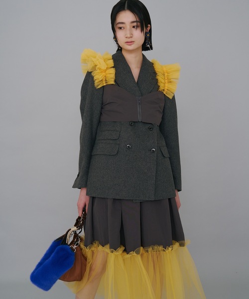 NON TOKYO キャミソール GATHER TULLE BUSTIER : ZOZOTOWN Yahoo
