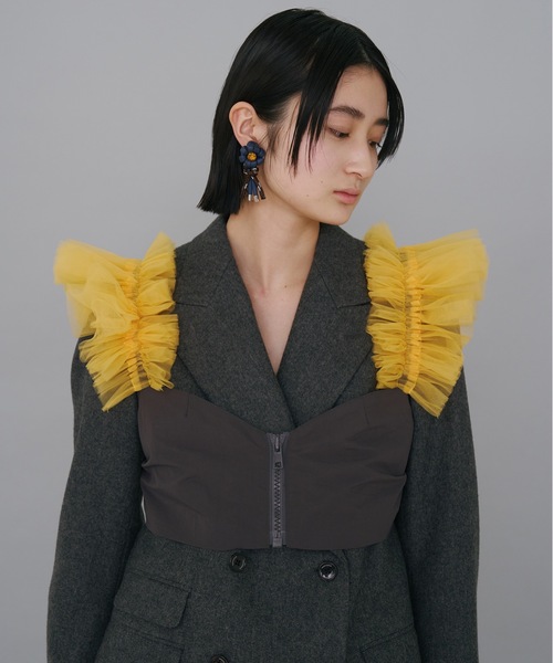 キャミソール GATHER TULLE BUSTIER NON TOKYO キャミソール GATHER TULLE BUSTIER : ZOZOTOWN Yahoo