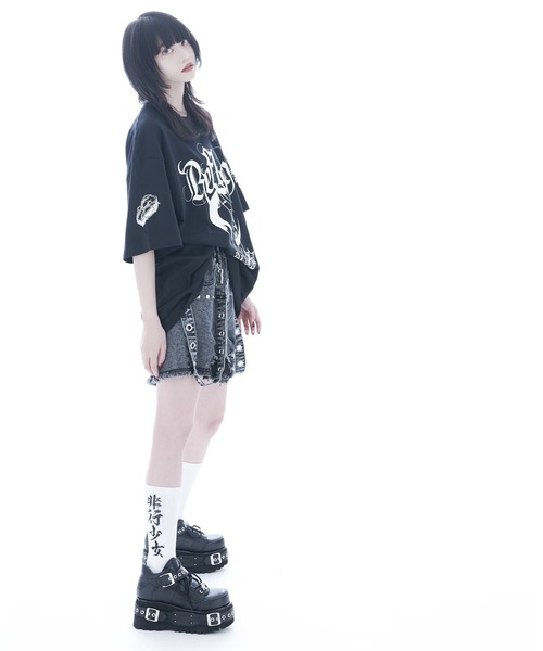 【6/30限定 9500→8500】レフレム 発泡プリント カットソー Tシャツ REFLEM tシャツ Tシャツ 「REFLEM/レフレム」ラバープリントT