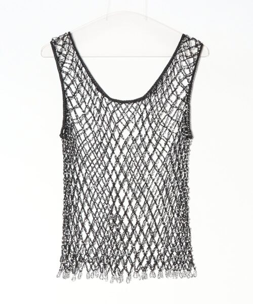 ベスト ジレ heki ヘキ Beaded knit vest ニットベスト レディース