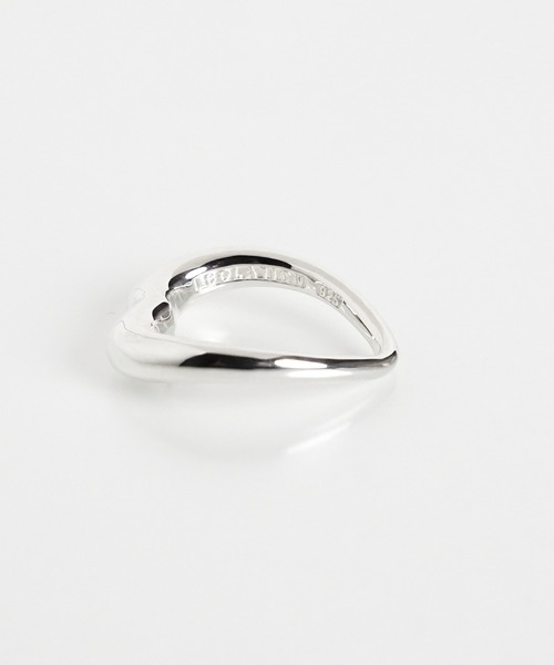 指輪 リング 「ISOLATION / アイソレーション」Silver925 HEART CURVE RING / シルバー925 ハートカーブリングの画像
