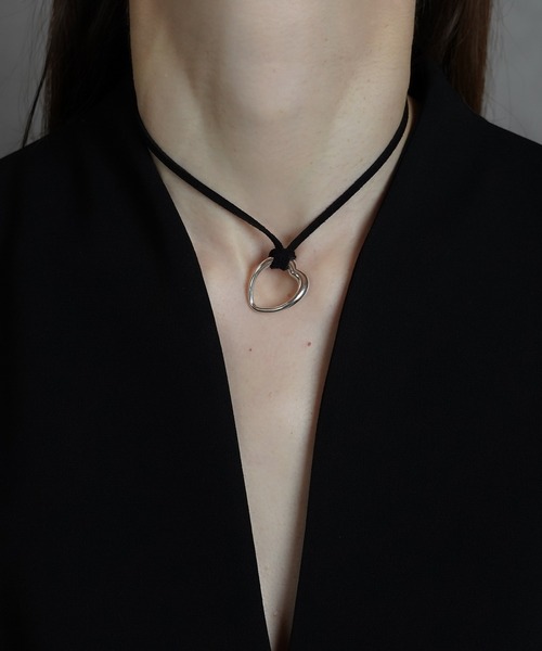 指輪 リング 「ISOLATION / アイソレーション」Silver925 HEART CURVE RING / シルバー925 ハートカーブリングの画像
