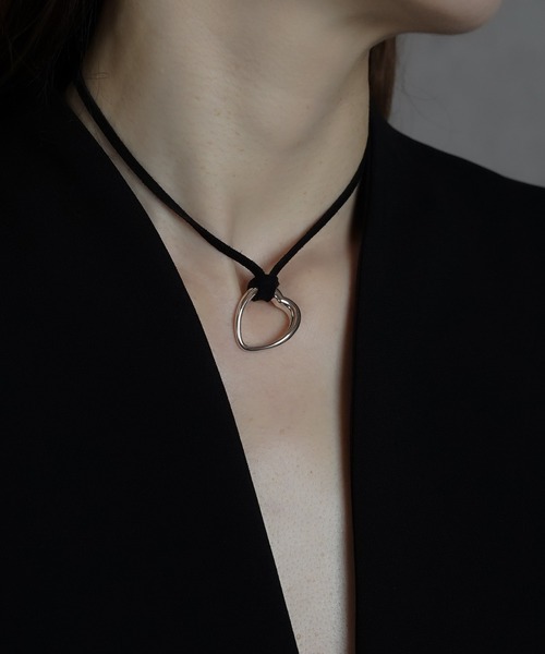 指輪 リング 「ISOLATION / アイソレーション」Silver925 HEART CURVE RING / シルバー925 ハートカーブリングの画像