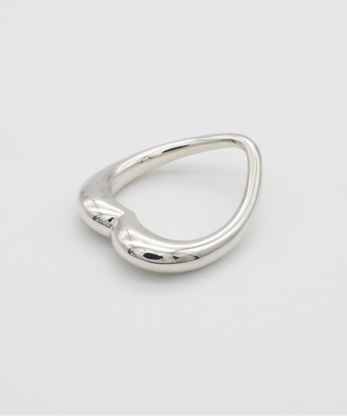 指輪 リング 「ISOLATION / アイソレーション」Silver925 HEART CURVE RING / シルバー925 ハートカーブリングの画像