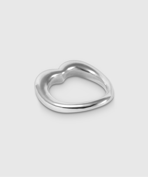 指輪 リング 「ISOLATION / アイソレーション」Silver925 HEART CURVE RING / シルバー925 ハートカーブリングの画像