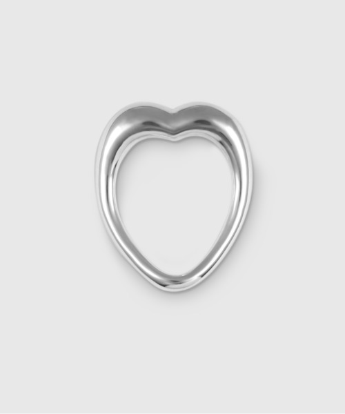 指輪 リング 「ISOLATION / アイソレーション」Silver925 HEART CURVE RING / シルバー925 ハートカーブリングの画像