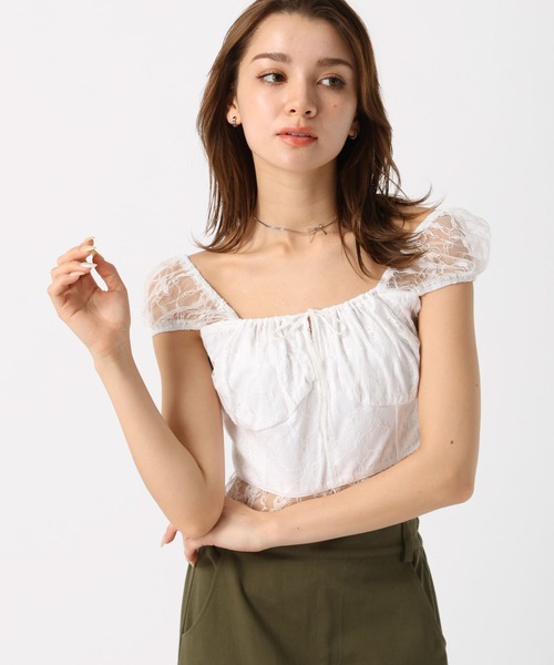 FOREVER21 ブラウス シャツ 「2024SS」アソートレースコンパクト