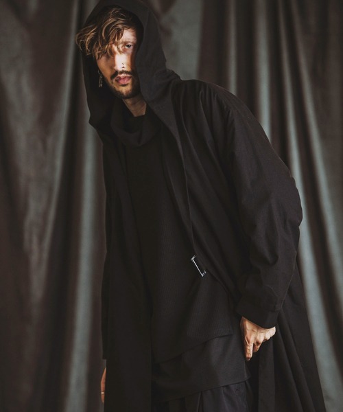 もんたさま専用エフィEaphi コートガウンカーディガン 中古・古着通販】Eaphi (エフィ) gunpatch waist mark long coat