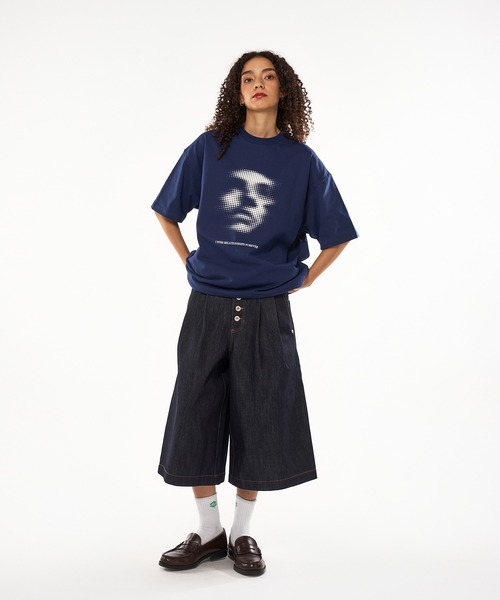WISH FOR EVER tシャツ DRAWCODE GRAPHIC FACE T/ドローコード