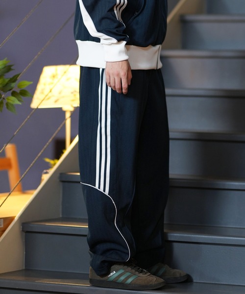  ブラック ワイドパンツ L adidas（アディダス） ワイドパンツ パンツ メンズ レディース