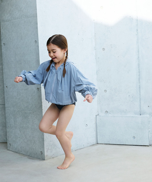 N.O.R.C uvカット ブラウス シャツ 「KIDS」ラッシュガードショート 