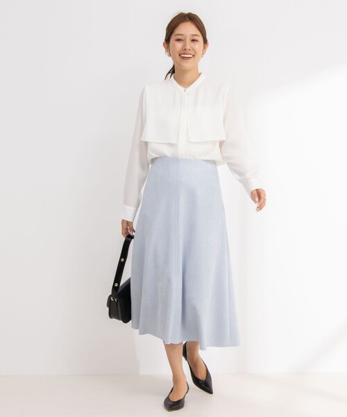 NOLLEY'S Sophi シャツ ブラウス ストレッチサテンケープ風