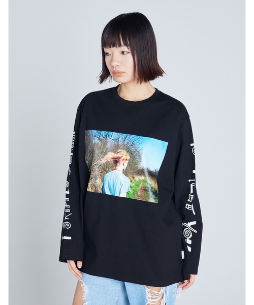tシャツ Valerie Phillips x little sunny bite photo long tee レディース メンズ