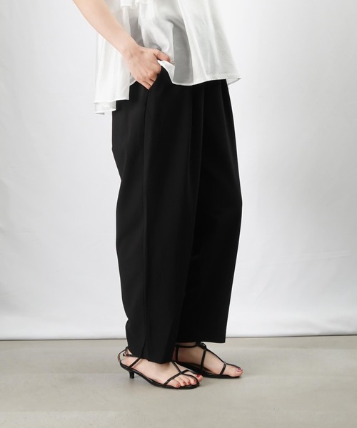 【新品】LUCA/Rストレッチテーパードパンツ/ブラウン LADY LUCK LUCA パンツ LC/LLL ストレッチテーパードパンツ