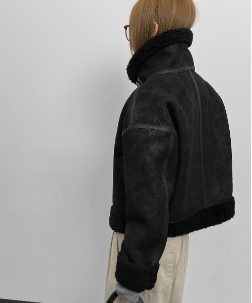 BLACKUP（ブラックアップ） ムートンコート ボアコート 「MADE
