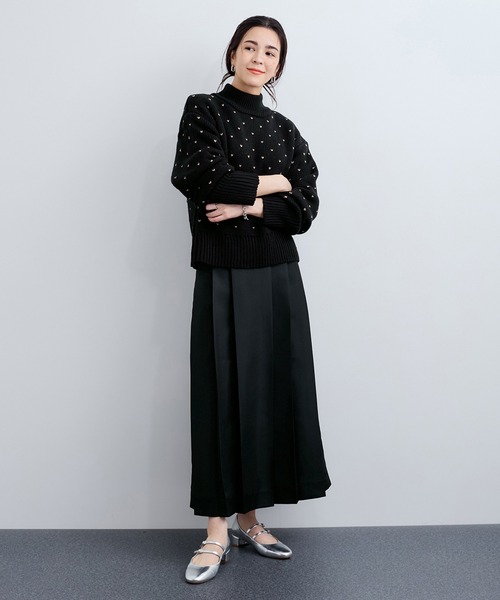 LE CERCLE par rope' ニット セーター 「リバーシブル」ハイネック