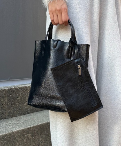 tokoMILLELA FIRENZE メタリックミニトートバッグ le.coeur blanc｜MILLELA FIRENZE メタリックミニトートバッグ