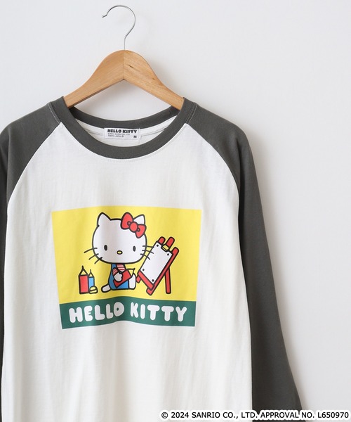 sanrio tシャツ サンリオキャラクターズ プリントラグラン七分袖T