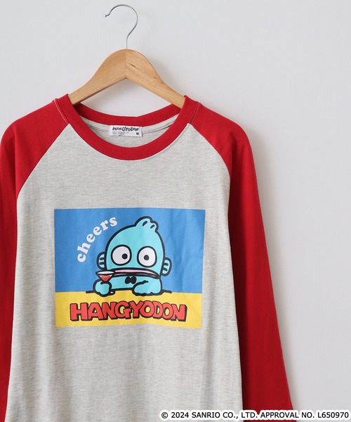 sanrio tシャツ サンリオキャラクターズ プリントラグラン七分袖T