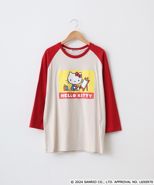 sanrio tシャツ サンリオキャラクターズ プリントラグラン七分袖T
