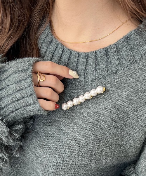 Futier Land（フューティアランド） ブローチ 連パールマグネット