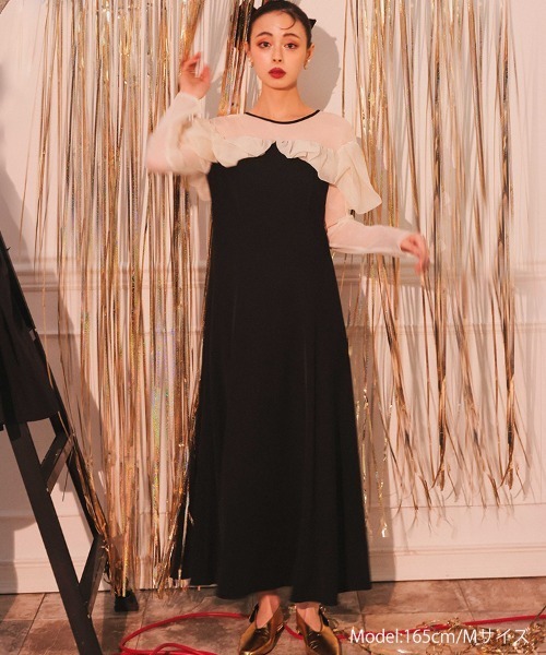スーツ・フォーマル・ドレス andresd frills flare dress DONOBAN ドレス 「ANDRESD」frills flare dress 結婚式 成人式