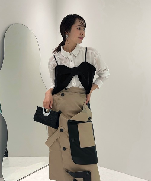 Leja（レジャ） パーティードレス ドレス 「LEJA」2WAYリボンビスチェ