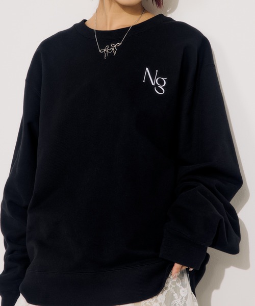 SLY（スライ） トレーナー スウェット Ngm.S LOGO SW TOPS ナゴミ ロゴ
