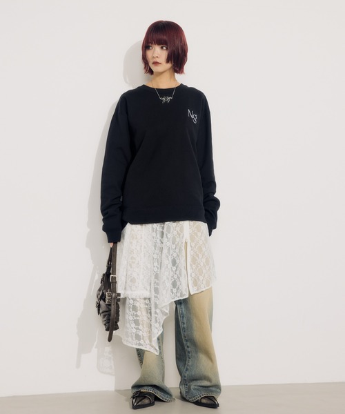 SLY（スライ） トレーナー スウェット Ngm.S LOGO SW TOPS ナゴミ ロゴ