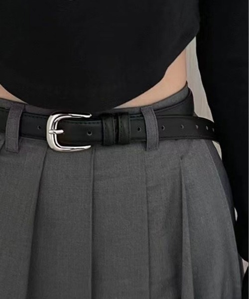ベルト シルバー バックル レザー レディース : ZOZOTOWN Yahoo!店