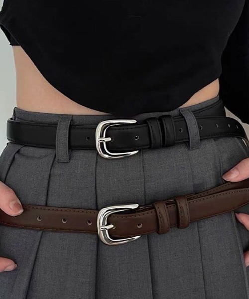 ベルト シルバー バックル レザー レディース : ZOZOTOWN Yahoo!店
