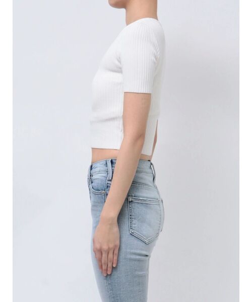 GYDA ニット セーター GD bijou MOLDハーフスリーブニット