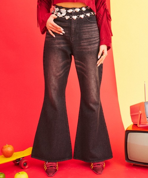 What Is Heart（わいは） ジーンズ デニム デニムパンツ flare denim
