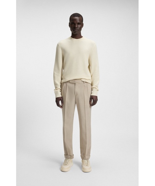 BOSS（HUGO BOSS） セーター ニット コットン ミックスストラクチャー