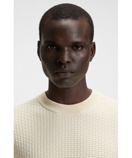 BOSS（HUGO BOSS） セーター ニット コットン ミックスストラクチャー
